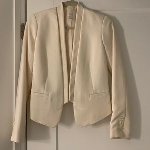 LC Lauren Conrad Cream Cropped Blazer